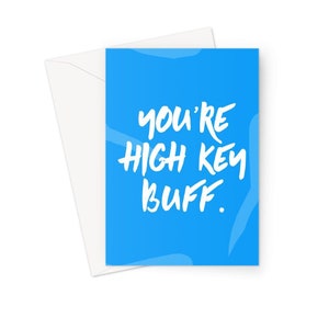 High Key Buff Valentine&#39;s Day Card for Her | Peng Ting | Gifts for Wifey Material