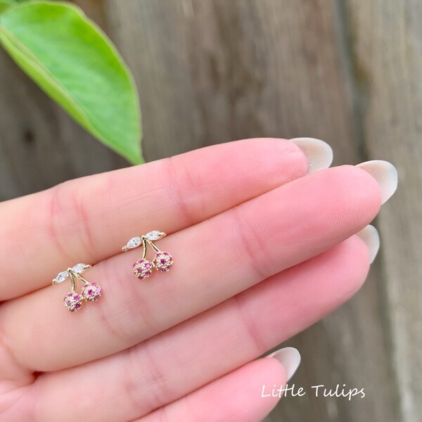 Cherry Earrings Etsy