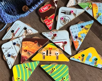 Stitch Counters from up-cycled materials