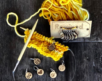 I LOVE Knitting Stitch Marker Set