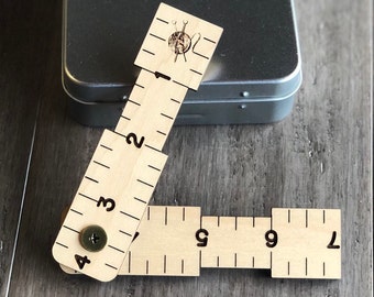 Knitting Ruler with Wraps per Inch