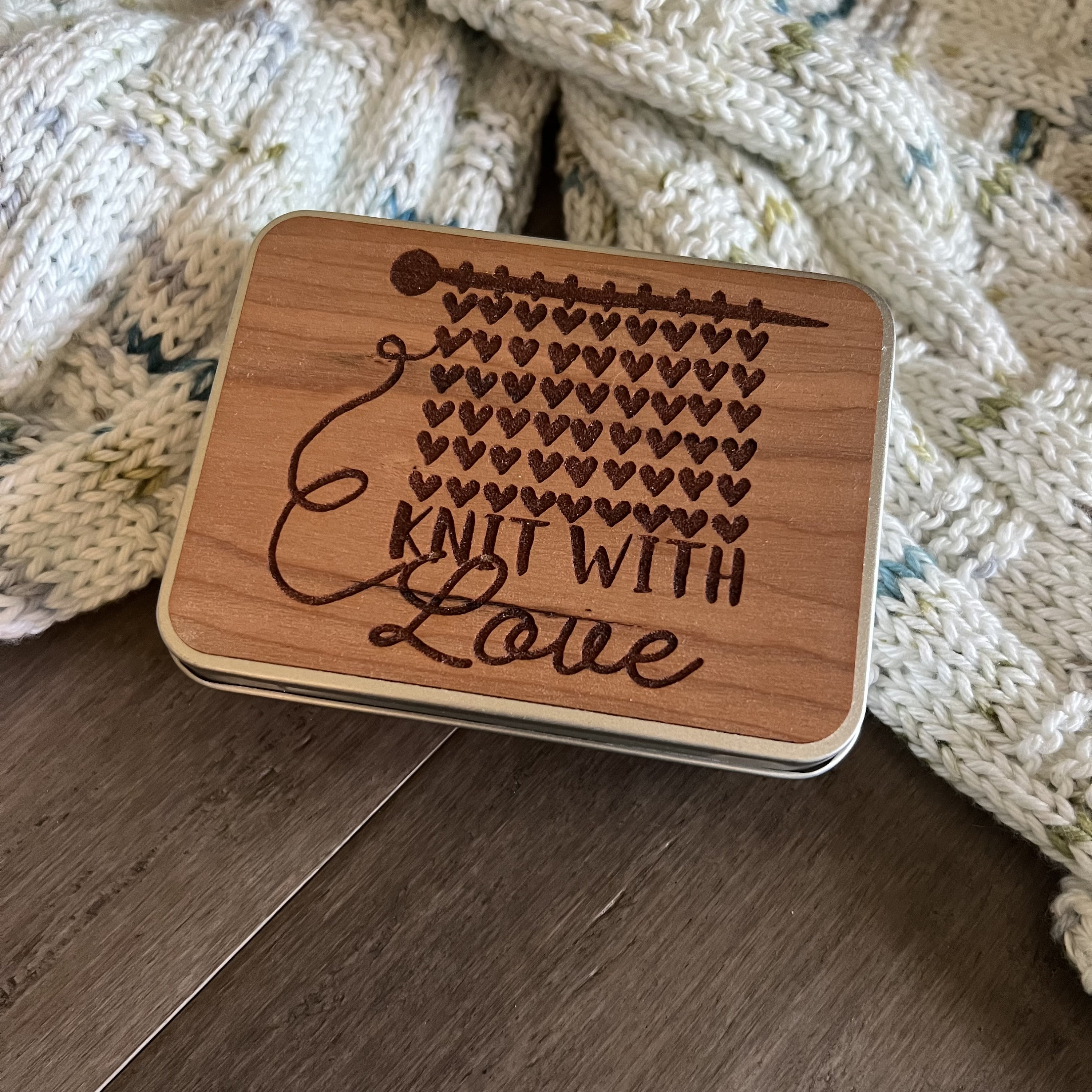 Color Your Own Travel Knitting Notions Box for Your Knit Night Project Bag  