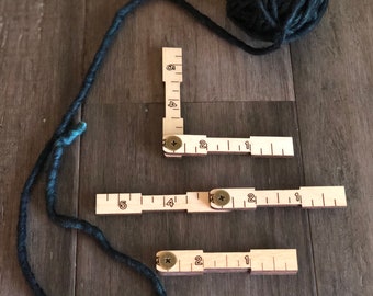 Small Yarn Ruler with Wraps per inch