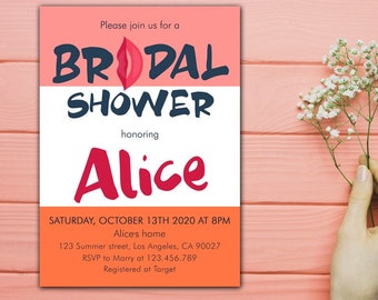 The L Word Bridal Shower Invite Printable Card, Alice Pieszecki Digital Invite, Bridal Shower Thank You, Recipe, Advice For The Bride