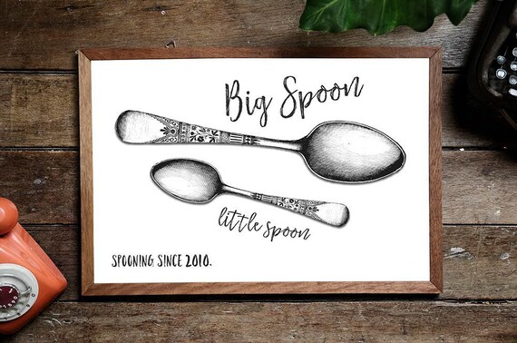 Spoons PRINTABLE Kitchen Decor Bedroom Decor Wall Art Home | Etsy