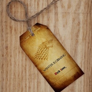Game of Thrones Instant Download Favor and Gift Tag, Printable PDF Set ...