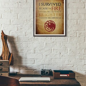 Game of Thrones Motivation Quotes, PRINTABLE Wall Art, Living Room ...