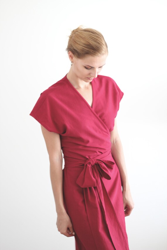 Linen Wrap Dress Etsy Discount Sale, UP ...