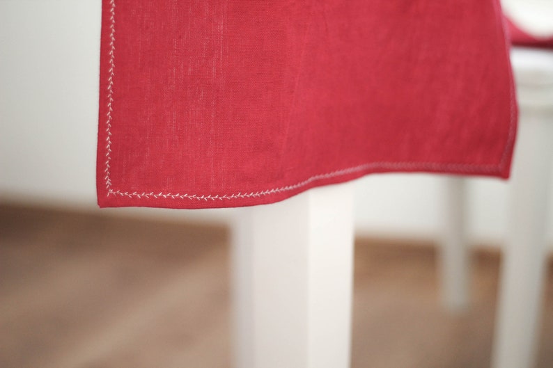 Linen table runner Linen table decor Christmas table decor Zero waste table runner Table linens Sustainable living RUNNER #90