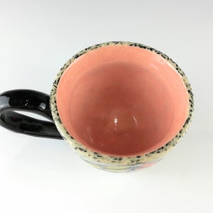 Handmade Ceramic Sgraffito Butterfly Mug image 4