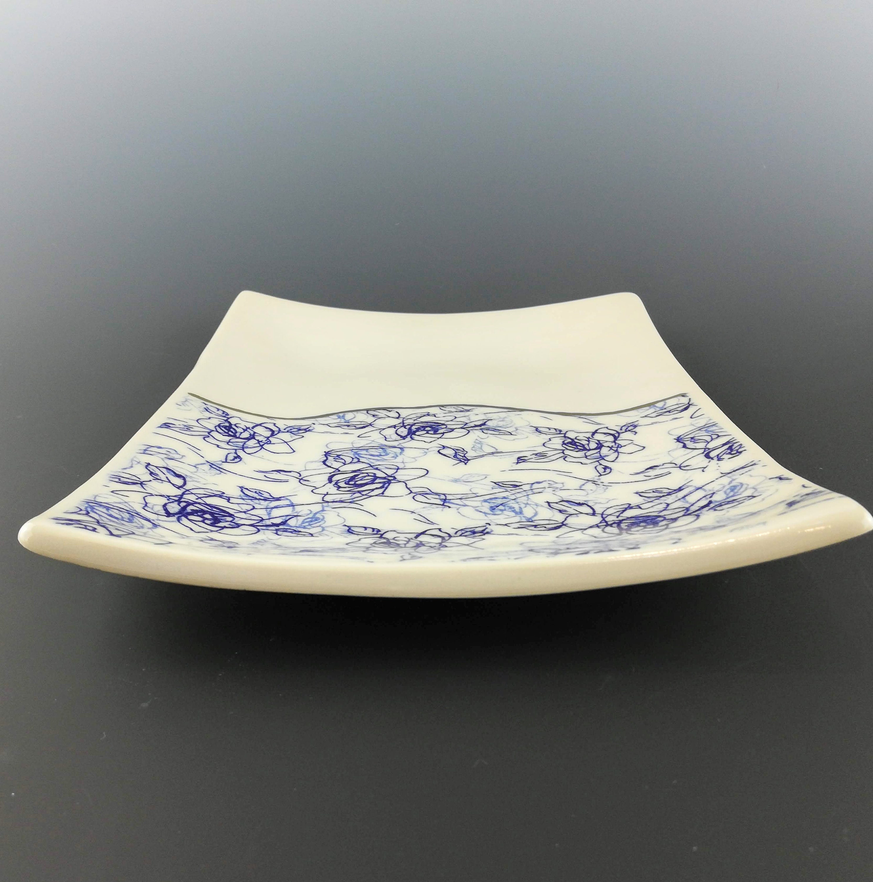 Handmade Ceramic Serving Tray With 22k GOLD Accents Etsy