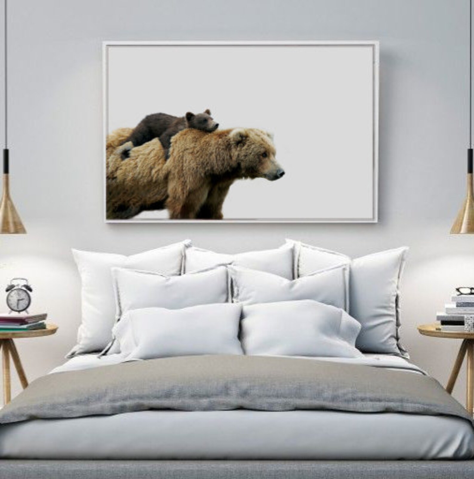 Brown Bear Woodland Bear Art Baby Bear Printable Little - Etsy
