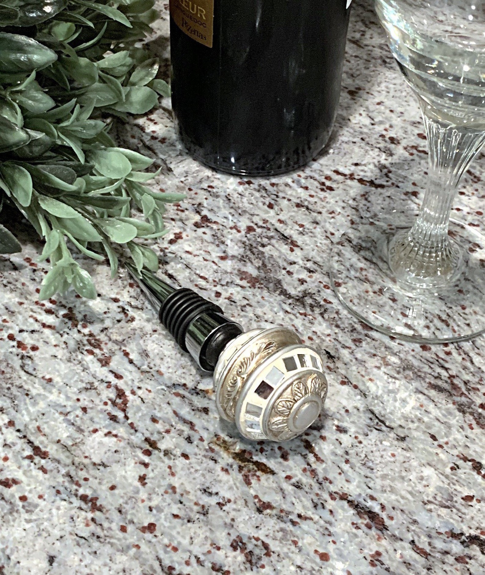 Wine stopper / Decorative bottle stopper / Wine gifts / Wine Etsy