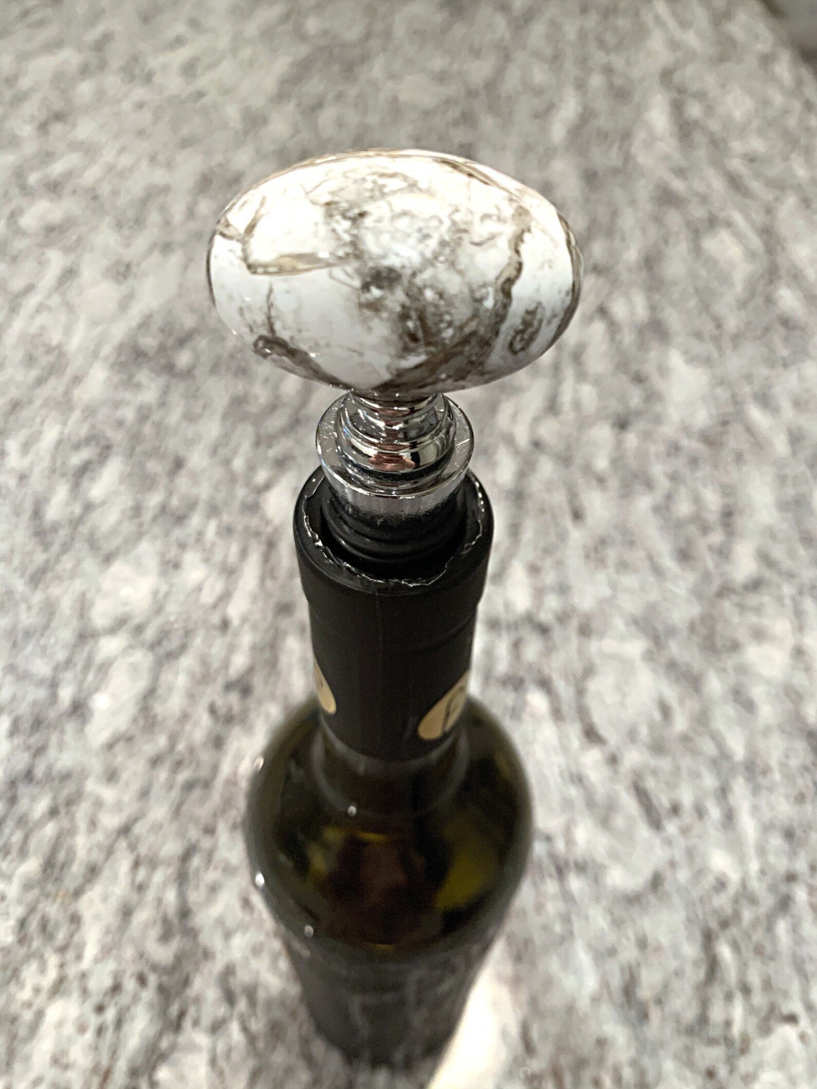 Decorative wine stopper / marble bottle stopper / Wine gifts Etsy