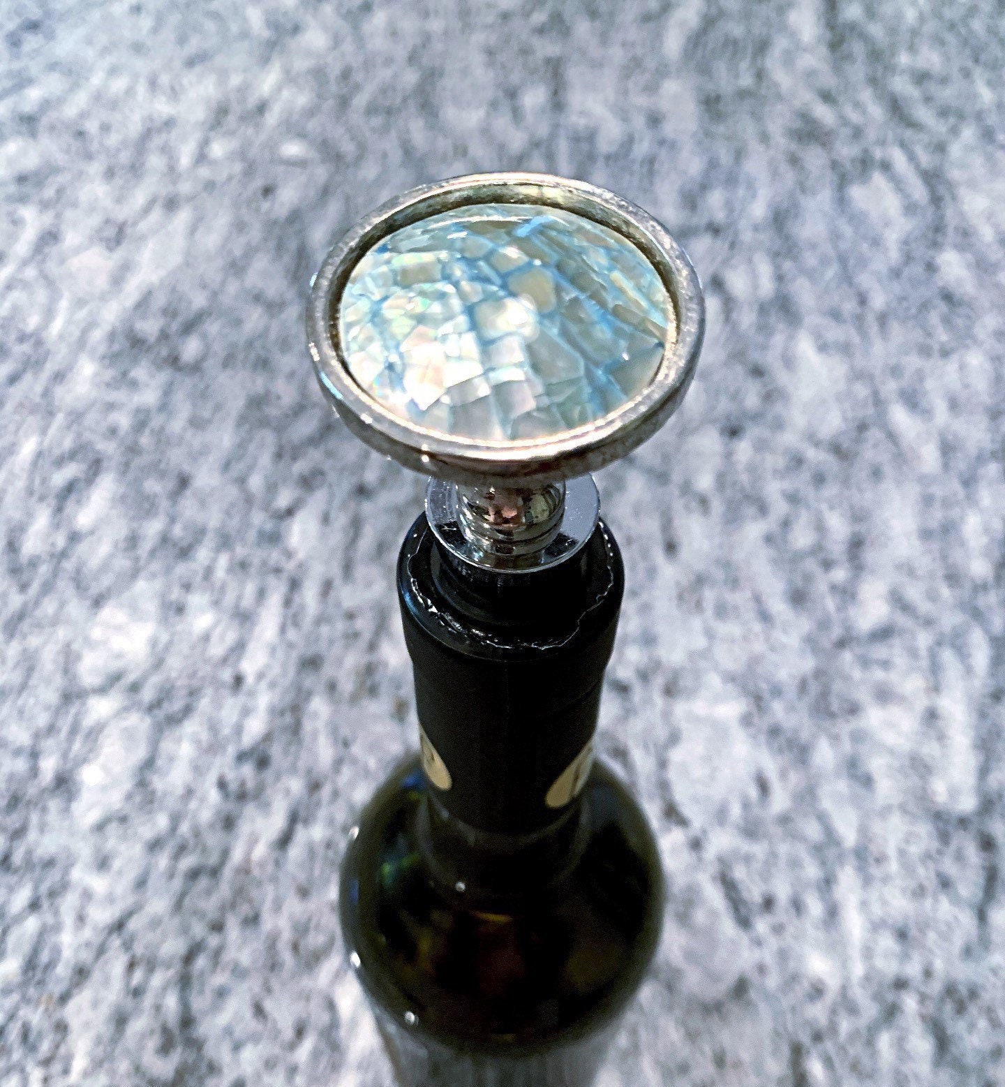 Wine stopper / Decorative glass top bottle stopper / Wine Etsy