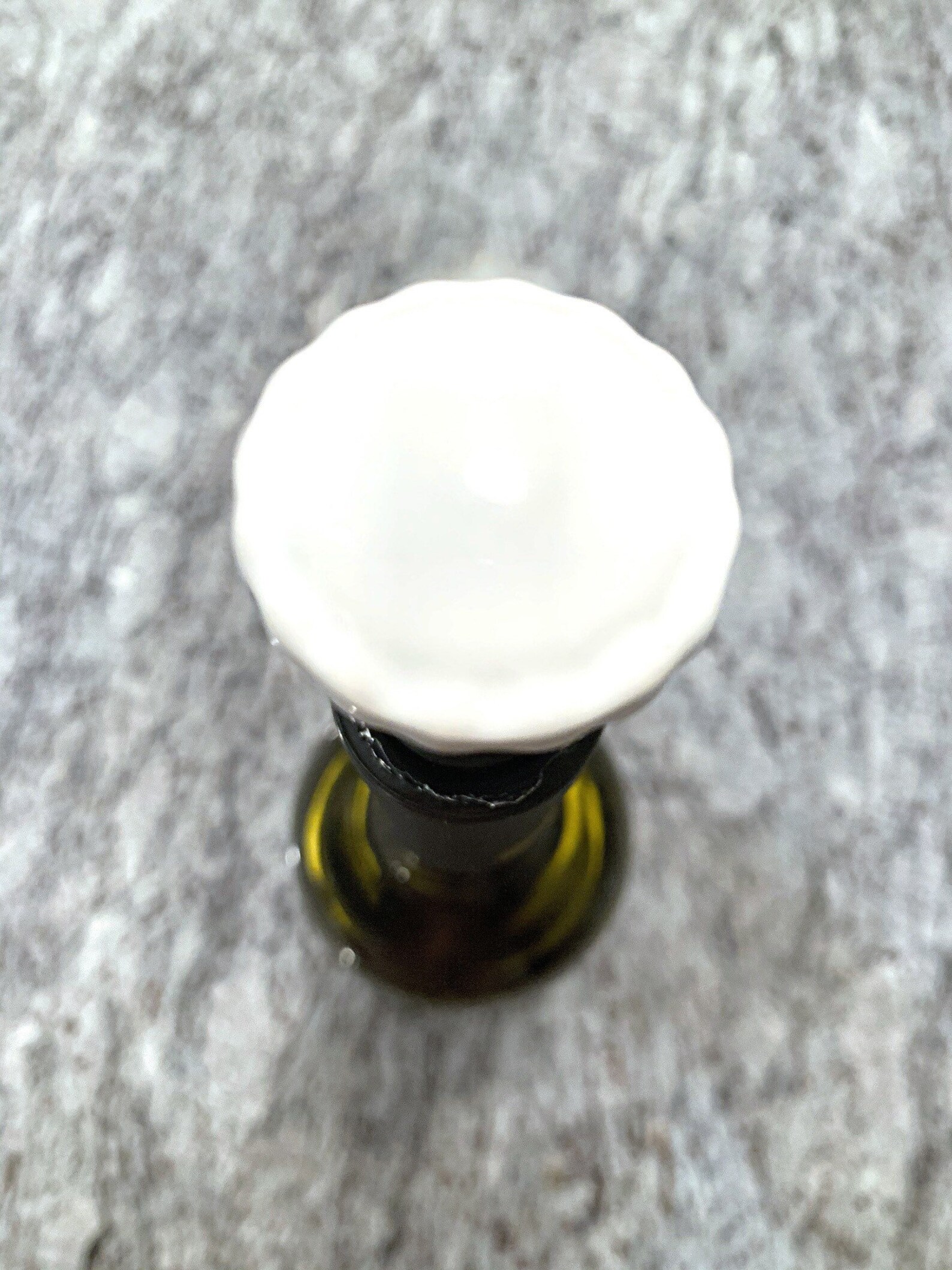 Decorative wine stopper / white ceramic bottle stopper / Wine Etsy