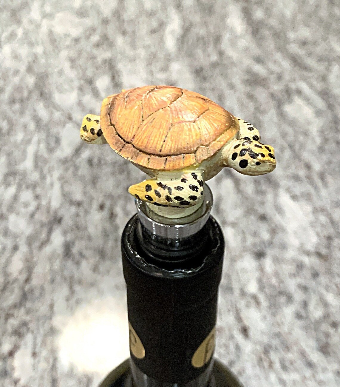 Turtle wine stopper / sea turtle bottle stopper /decorative Etsy