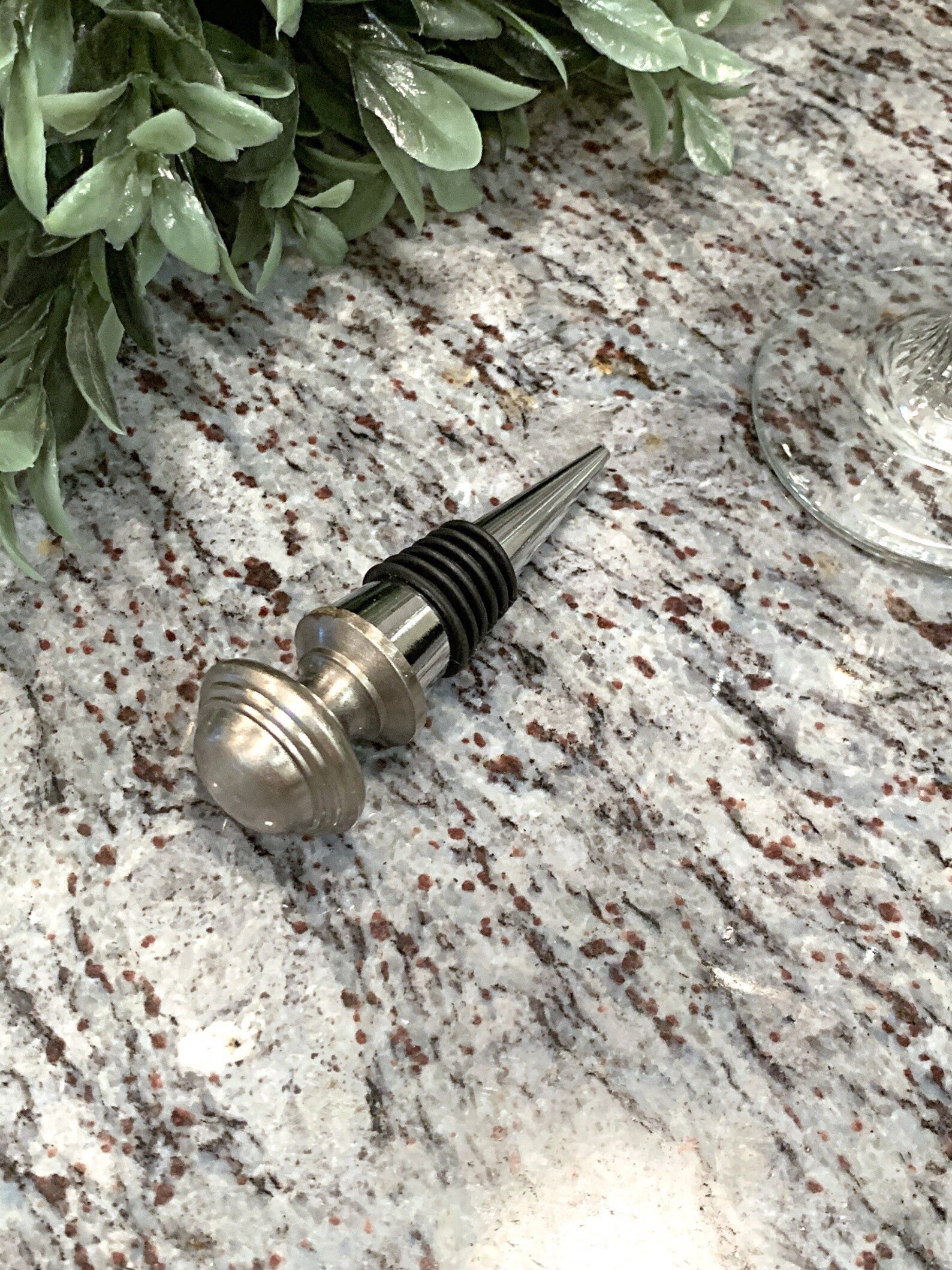 Decorative wine stopper / white ceramic bottle stopper / Wine Etsy