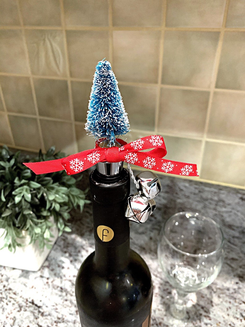 Christmas tree wine stopper / Bottle stopper / Wine gifts / Etsy