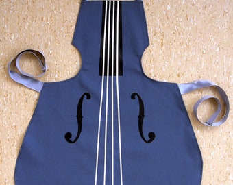 Doublebass Apron for Kids, blue