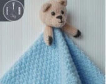 Teddy Bear Baby Blanket Knitting Pattern: Easy Beginner Design (Digital Download)