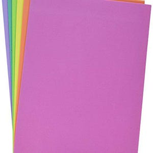 Foam Sheets 9x12 | Darice Bright Colors Foamies | Craft Foam Sheets | Kids School Crafts | EVA Foam Pack