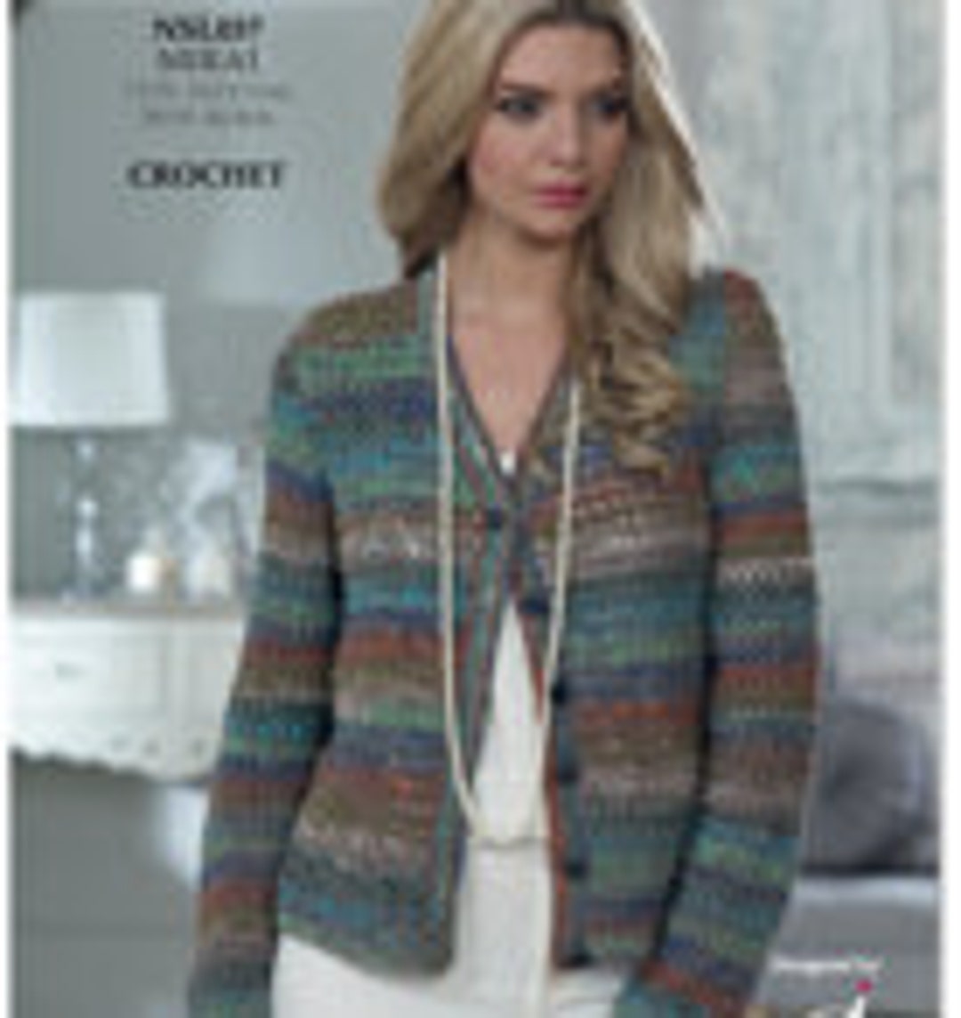 NORO Crochet Cardigan Sweater Pattern Digital Download Etsy