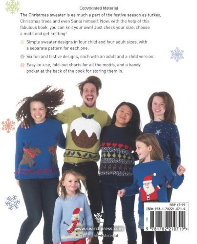 Merry Christmas Sweaters to Knit Paperback 3 by Sue Stratford Etsy
