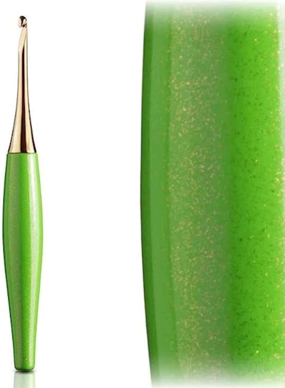 Furls Odyssey Lime Crochet Hook 14k Gold Plated Tip Ergonomic Etsy