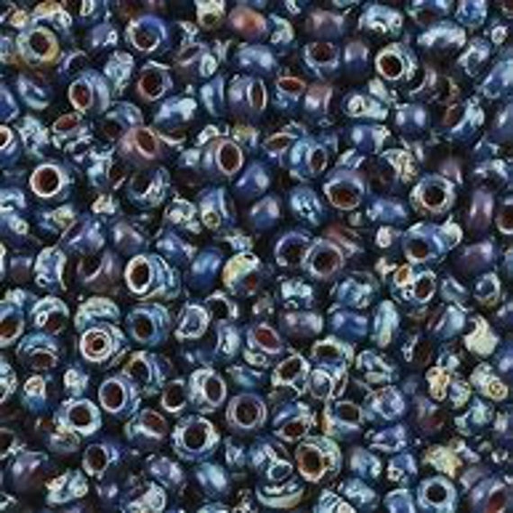 20g 6//0 SMOKEY BLACK MATTE PICASSO MIYUKI SEED BEAD 6-4511