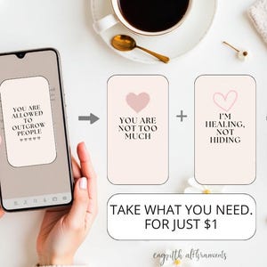 50 Affirmation Cards Printable, Affirmation Cards Digital, Vision Board Printables, Affirmation Cards Deck, Positive Affirmation Cards Pdf