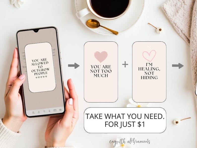50 Affirmation Cards Printable, Affirmation Cards Digital, Vision Board Printables, Affirmation Cards Deck, Positive Affirmation Cards Pdf