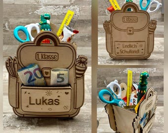 Regalo personalizado para la vuelta al cole: estuche para lápices recargable