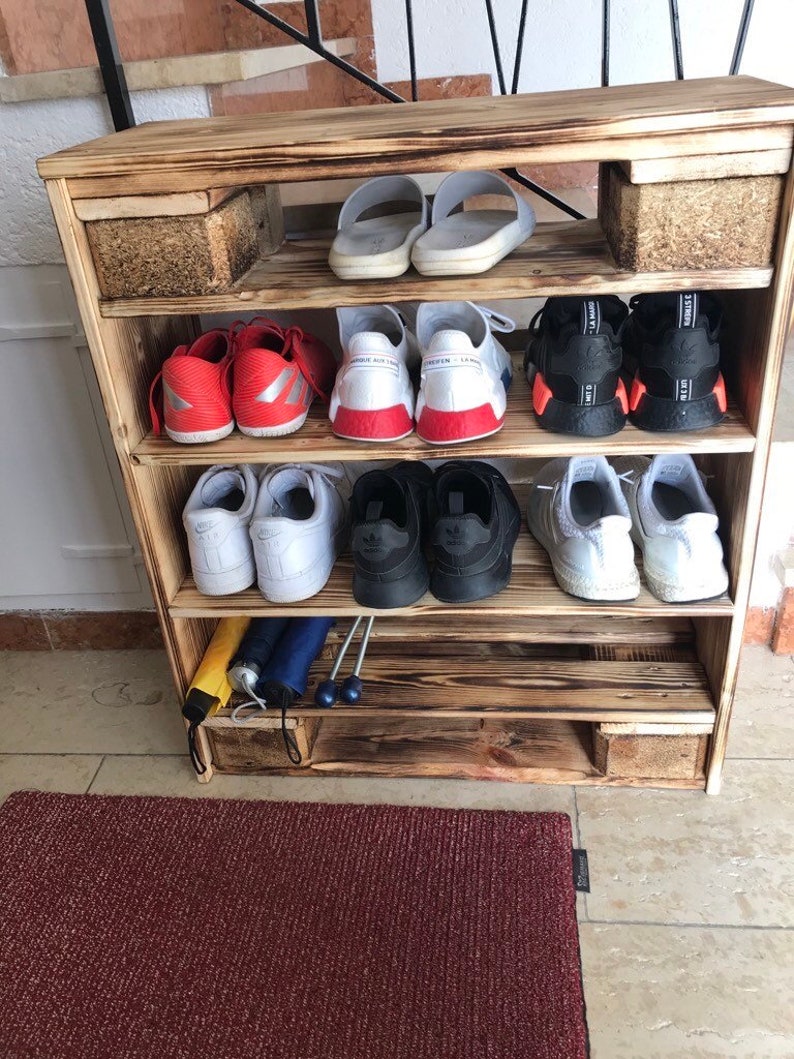 Shoe Shoe Rack Made of Pallets Etsy