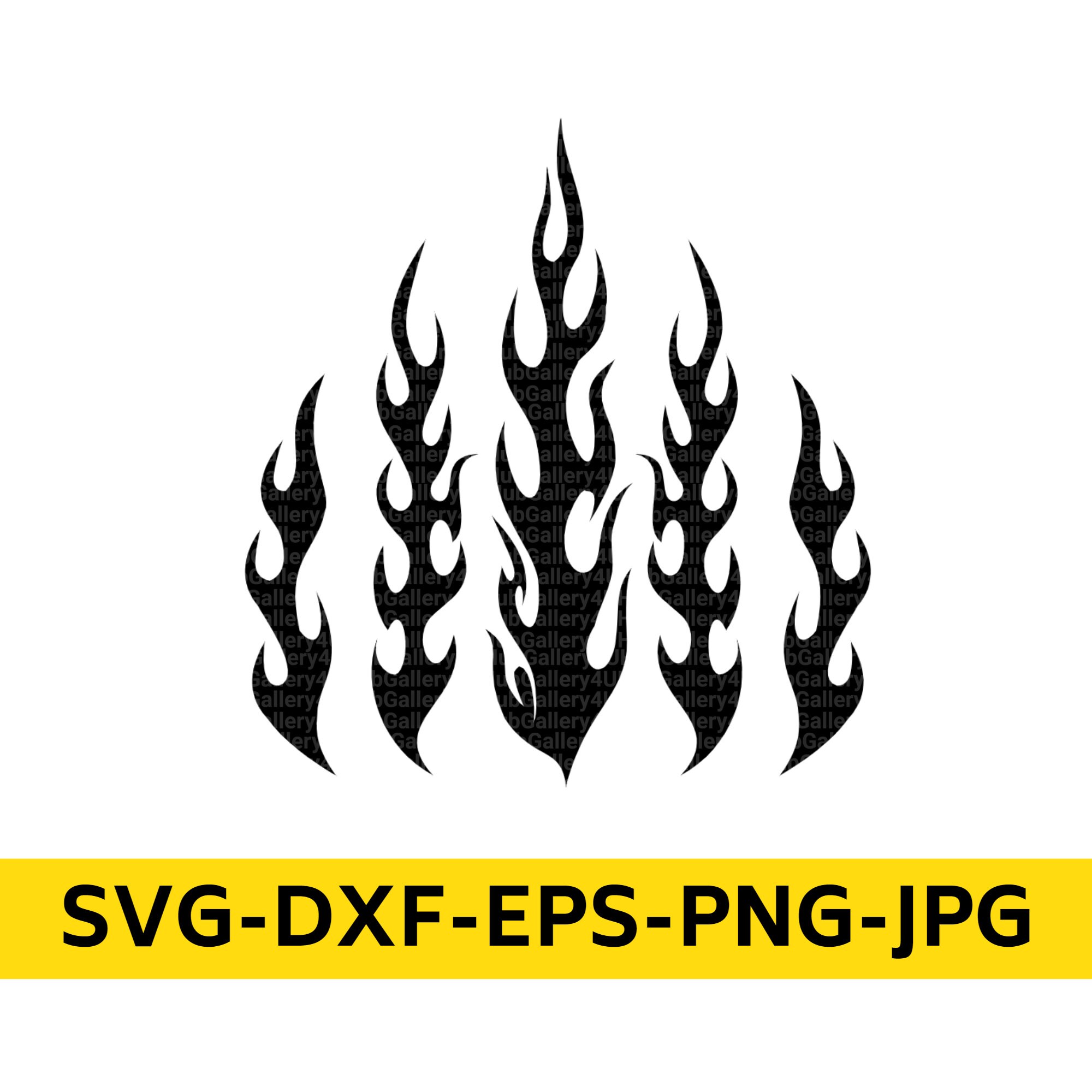Flame Fire Tribal Metal for Vehical Helmet Mortocycle Car Decals SVG Instant Download for Cricut Design Space Digital Files PNG Vector - Etsy