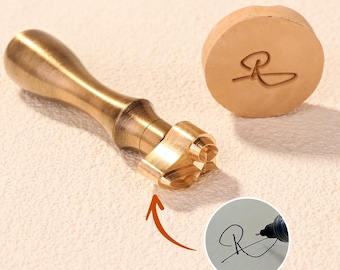 Custom Signature Stamp | Personalized Brass Maker's Mark for Ceramic Artists | Clay Signature Tool | Logo Stamp for Pottery|Gift for Potters