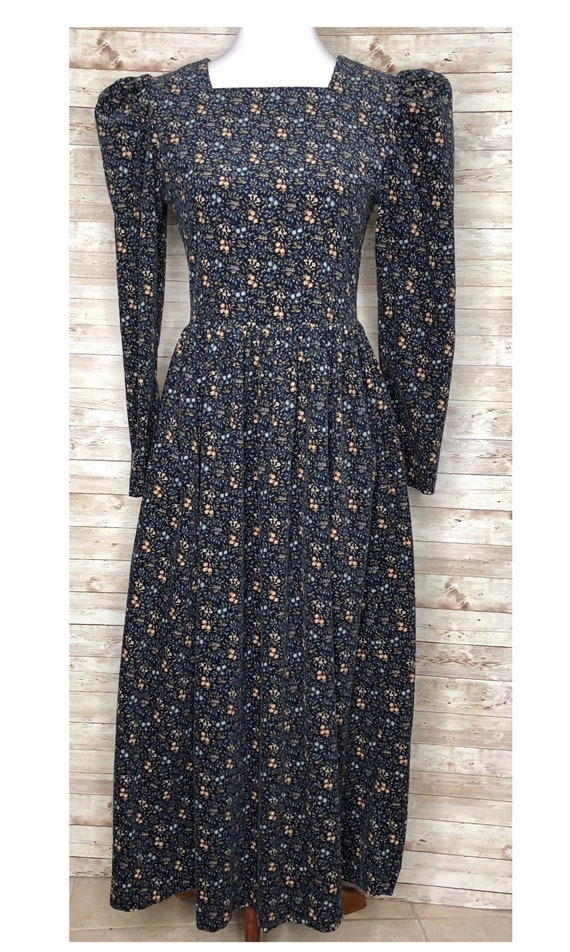 Vintage Laura Ashley Fine Corduroy Floral Prairie