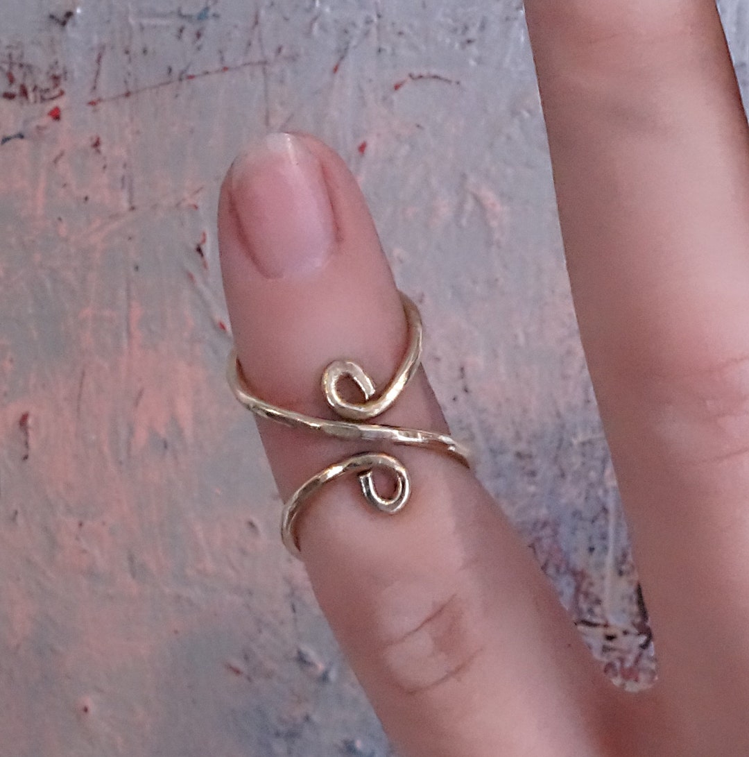 Finger Splint Ring, Arthritis Ehlers Danlos EDS, Malleable Hammered
