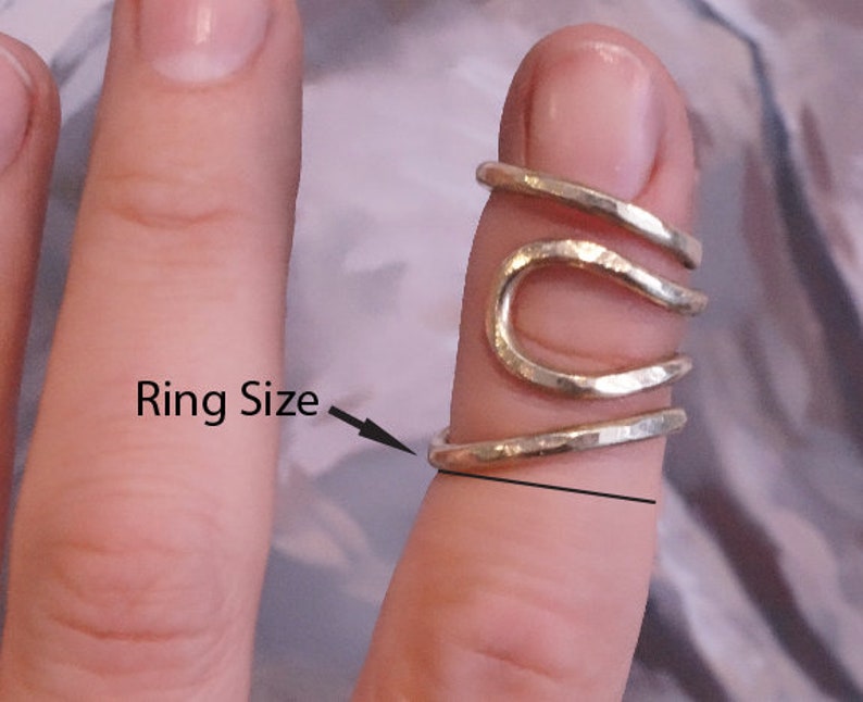 Arthritis Finger Splint for Bending Sideways Handmade Hammered Etsy