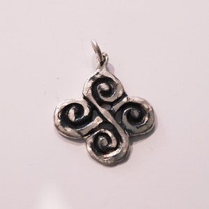Latvian Pendant Fire Cross Sterling Silver Pendant Men Pendant Pagan