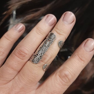 Adjustable Sterling Silver or Bronze Arthritis Finger Splint for all Types of Deviation