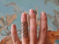 Full Finger splint for both joints ring bronze product logo