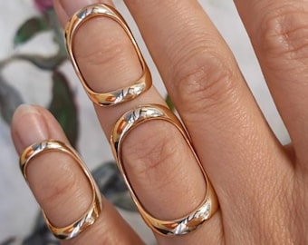 Finger splint  adjustable  bronze one piece