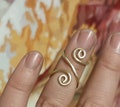 Arthritis finger splint sterling silver 925 or brass adjustable handmade hammered ring product logo