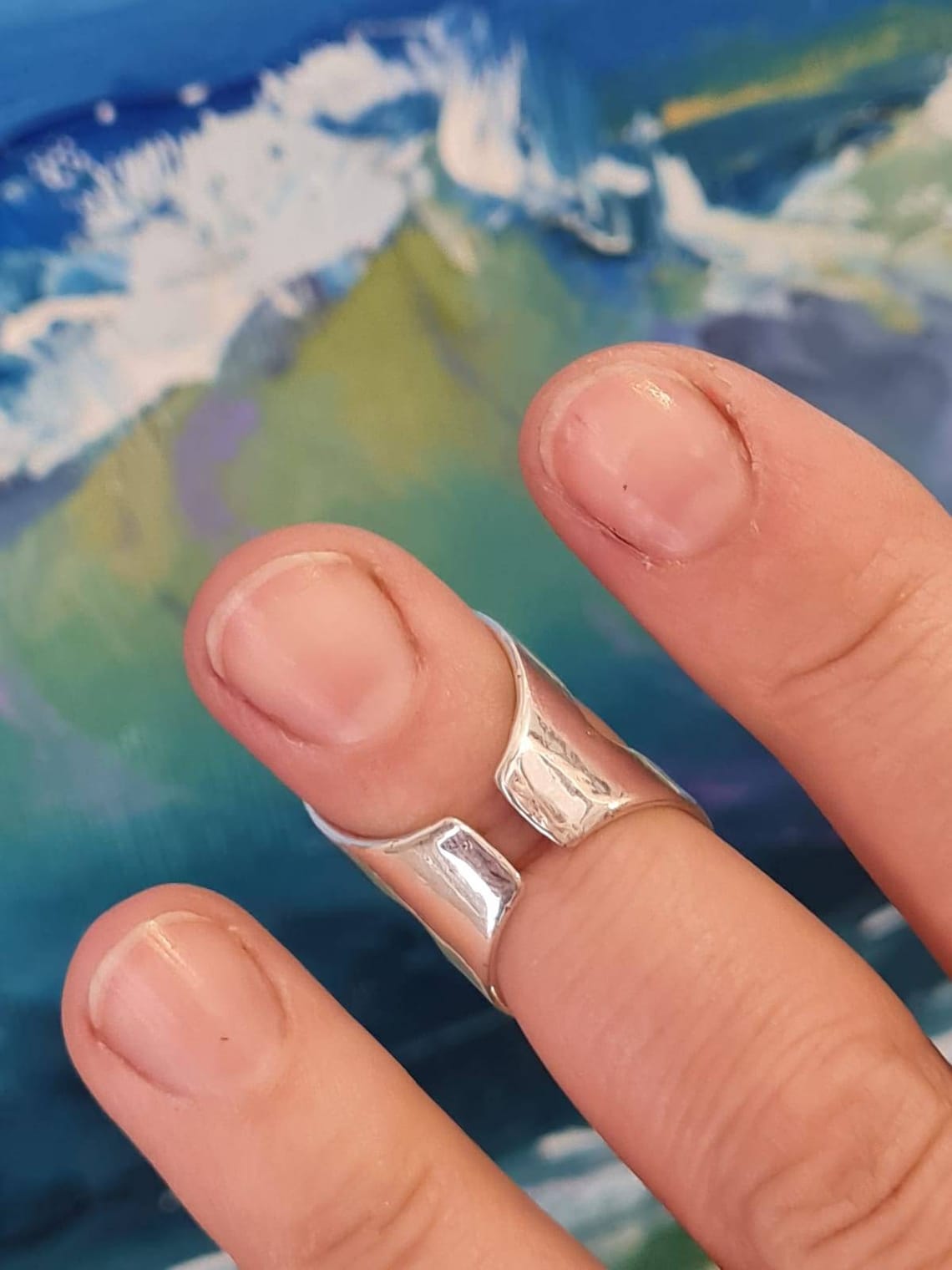 Arthritis Finger Splint Adjustable Sterling Silver 925 Etsy