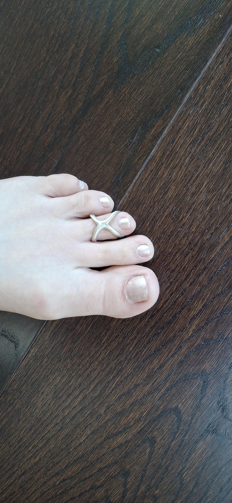 Toe Splint Adjustable, Sterling Silver 925 or Solid Bronze, Toe Ring - Etsy