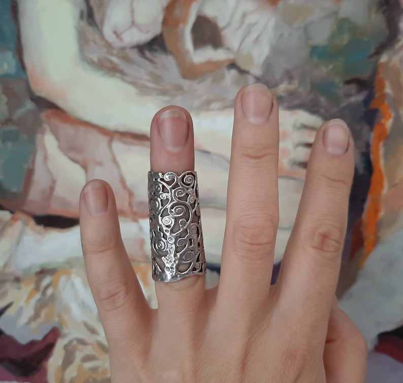 Arthritis finger splint for the both joints ring sterling Etsy