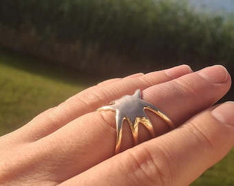 Adjustable Bronze Finger Support Ring – Elegant Alignment Jewelry, Handmade in Europe
