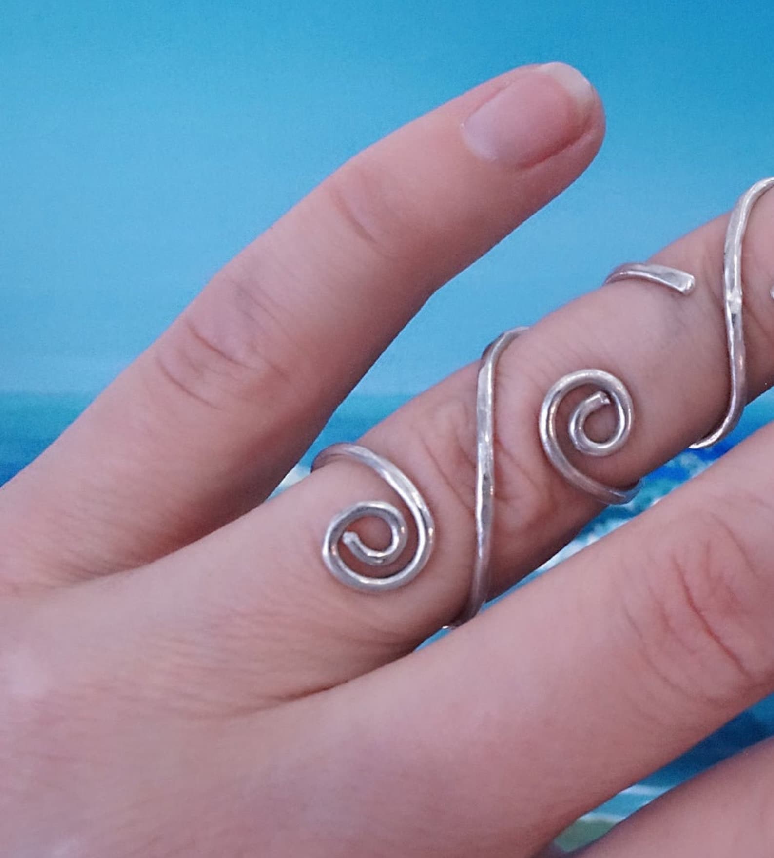 Arthritis Finger Splint With Curls Sterling Silver 925 or Etsy