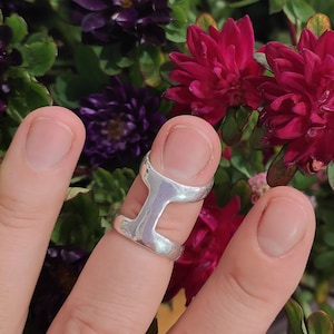 Artritis-vingerspalk massief sterlingzilver 925 of brons verstelbare handgemaakte ring voor alle soorten afwijkingen